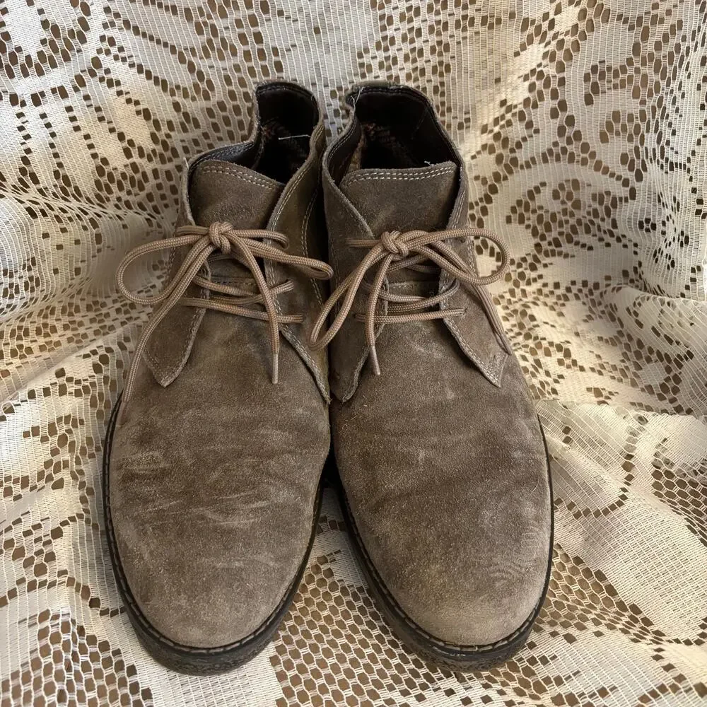 Calibrate Men's Size 45 (11.5/12) Brown Suede Leather Chukka Boots